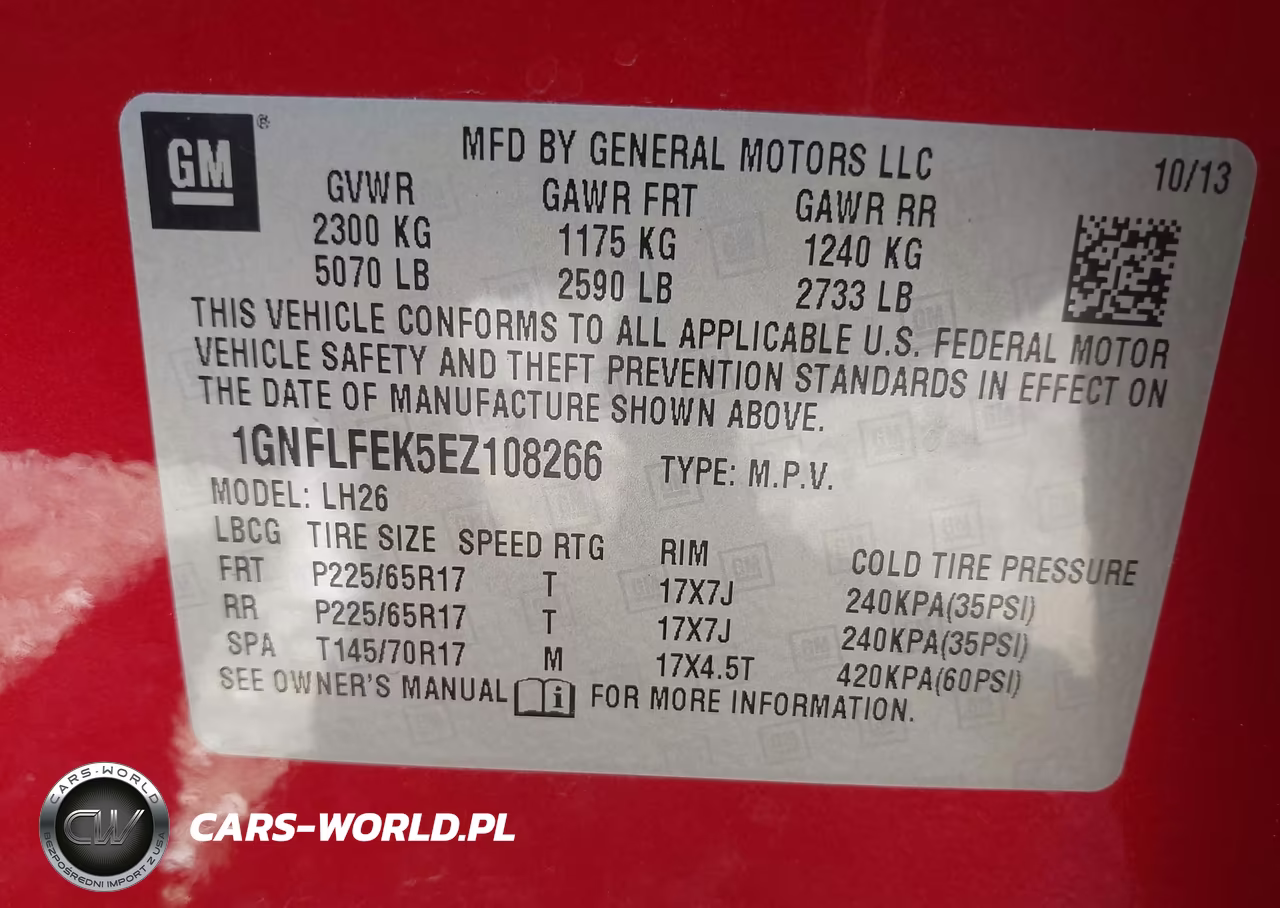 2014 Chevrolet Equinox 1Lt VIN:1GNFLFEK5EZ108266 - 9