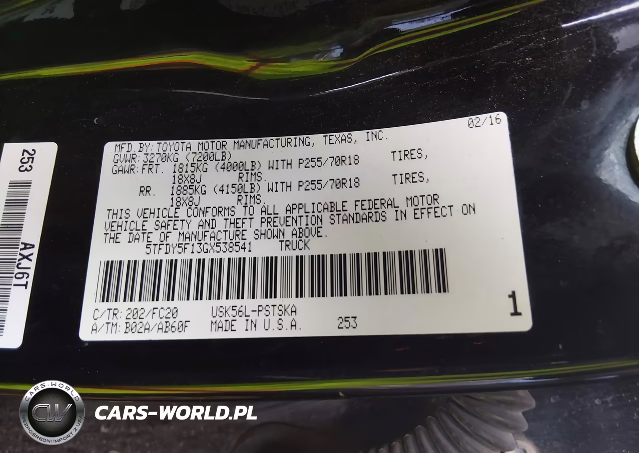 2016 Toyota Tundra Sr5 5.7L V8 VIN:5TFDY5F13GX538541 - 9