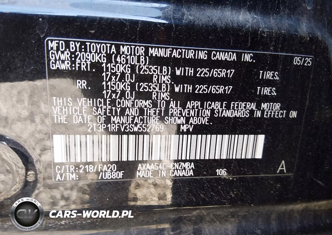 2025 Toyota Rav4 Xle VIN:2T3P1RFV3SW552769 - 9