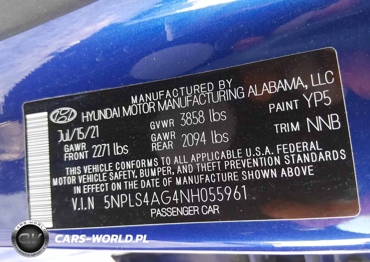 2022 Hyundai Elantra Sel VIN:5NPLS4AG4NH055961 - 9