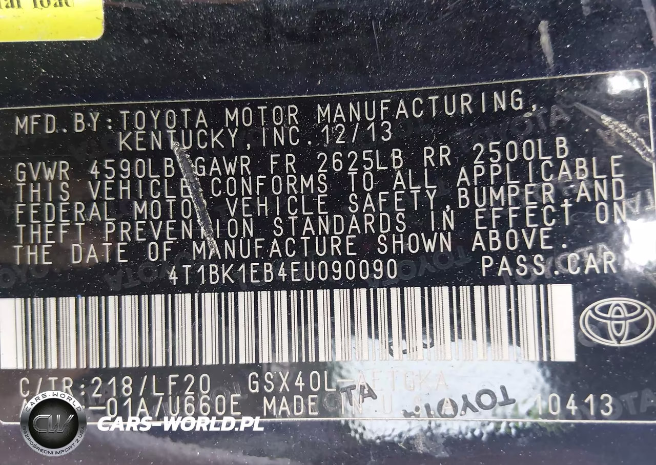 2014 Toyota Avalon Xle Premium VIN:4T1BK1EB4EU090090 - 9