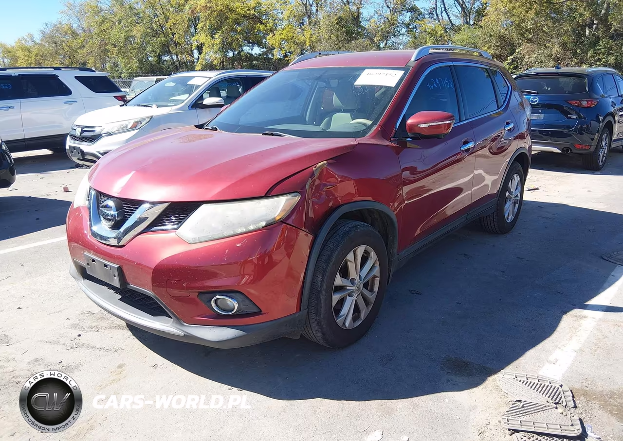 2015 Nissan Rogue Sv VIN:KNMAT2MT3FP536355 - 2