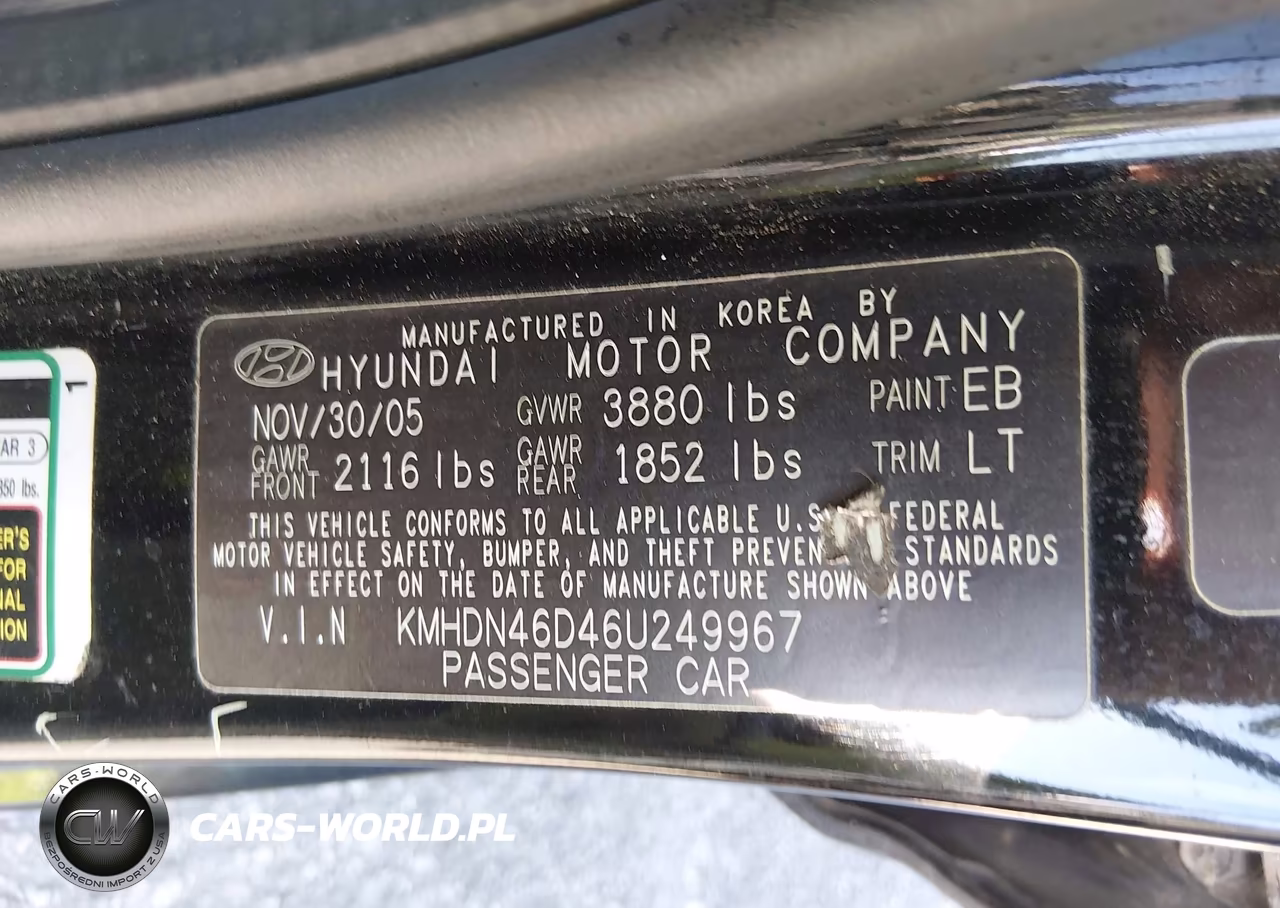 2006 Hyundai Elantra Gls-Limited VIN:KMHDN46D46U249967 - 9