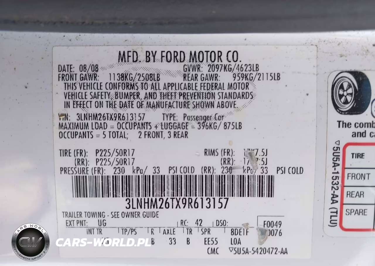 2009 Lincoln Mkz VIN:3LNHM26TX9R613157 - 9