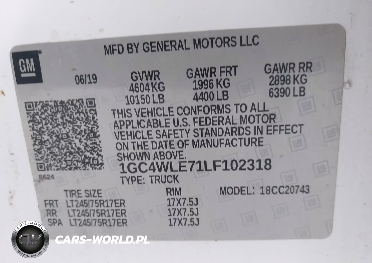2020 Chevrolet Silverado 2500Hd 2Wd Standard Bed Wt VIN:1GC4WLE71LF102318 - 8