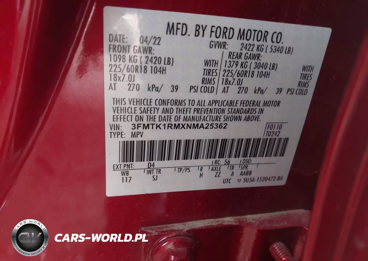 2022 Ford Mustang Mach-E Select VIN:3FMTK1RMXNMA25362 - 9