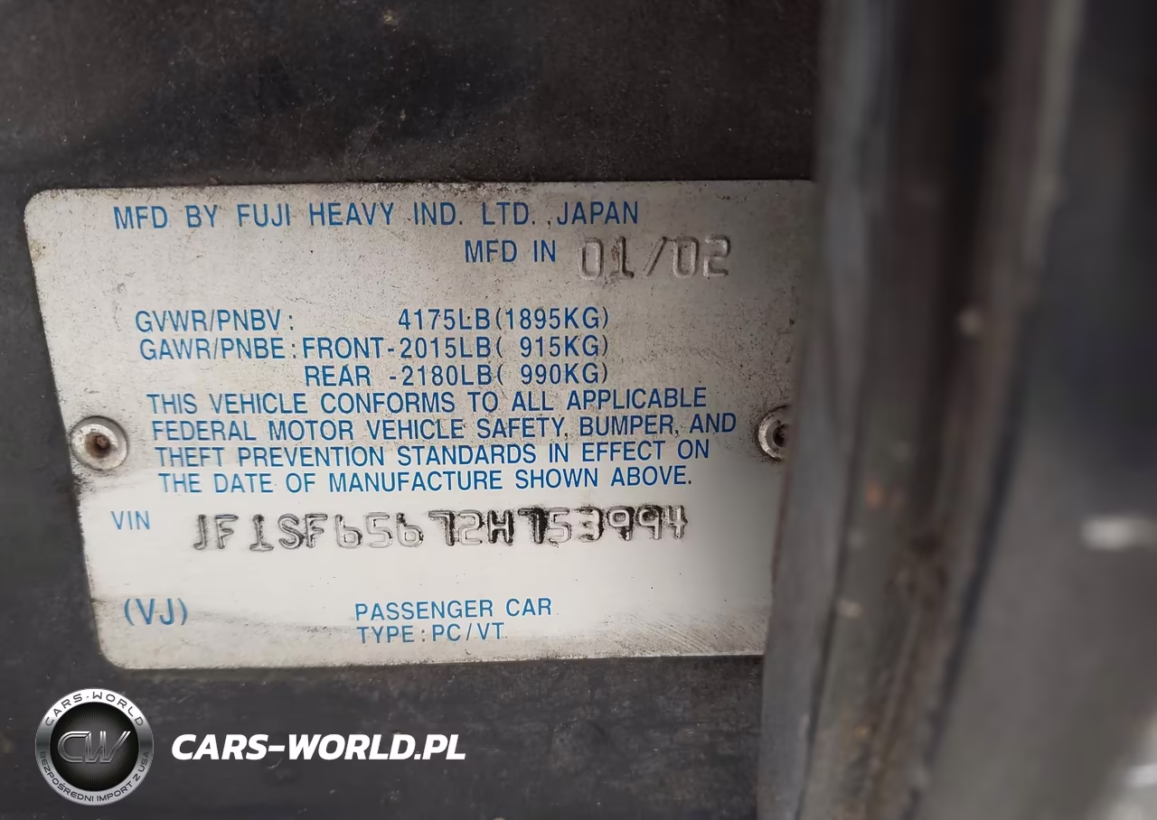 2002 Subaru Forester S VIN:JF1SF65672H753994 - 9