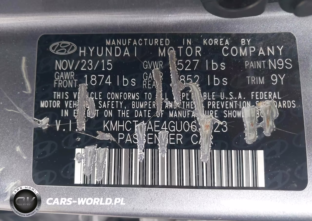 2016 Hyundai Accent Se VIN:KMHCT4AE4GU063123 - 9