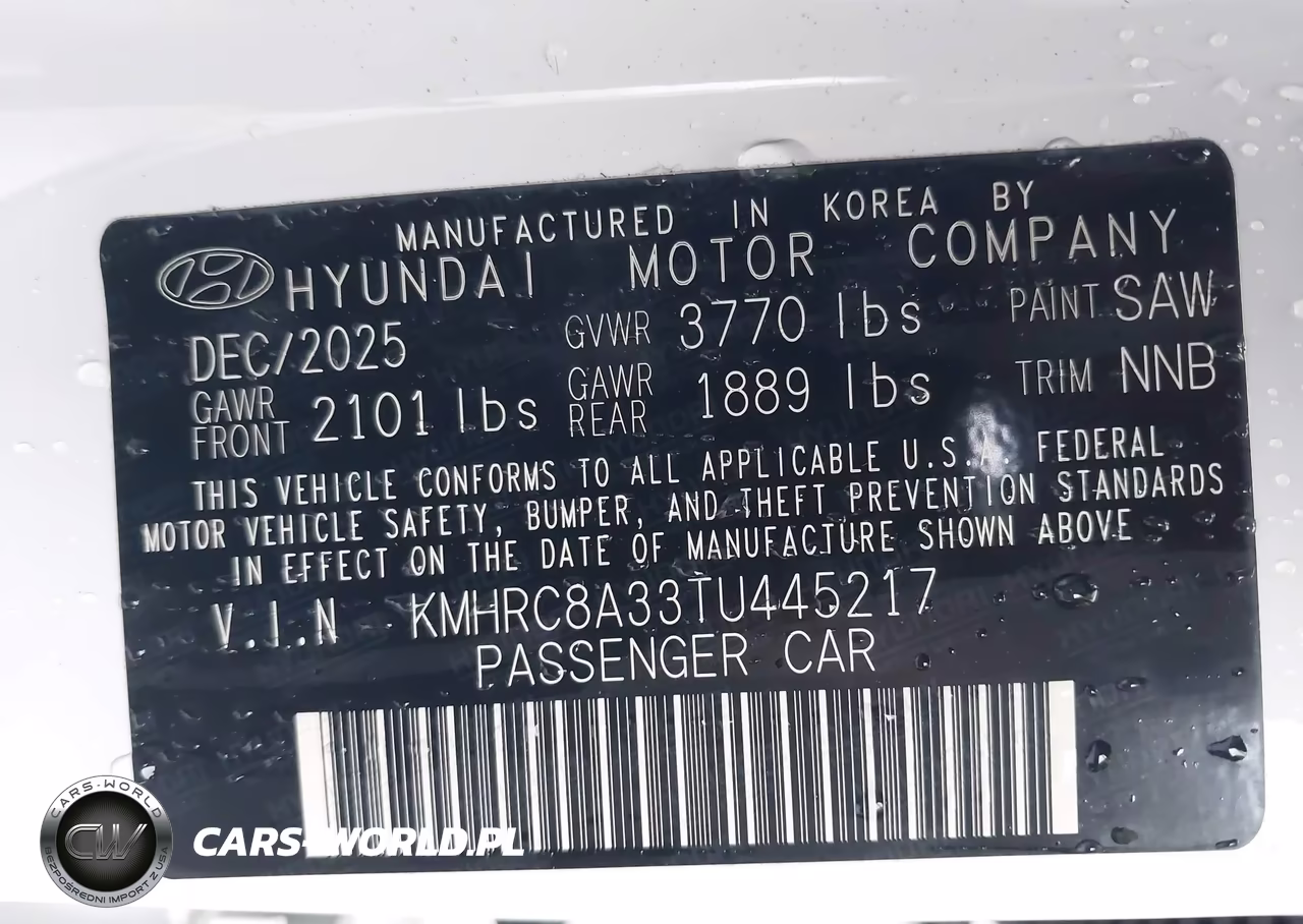 2026 Hyundai Venue Sel VIN:KMHRC8A33TU445217 - 9