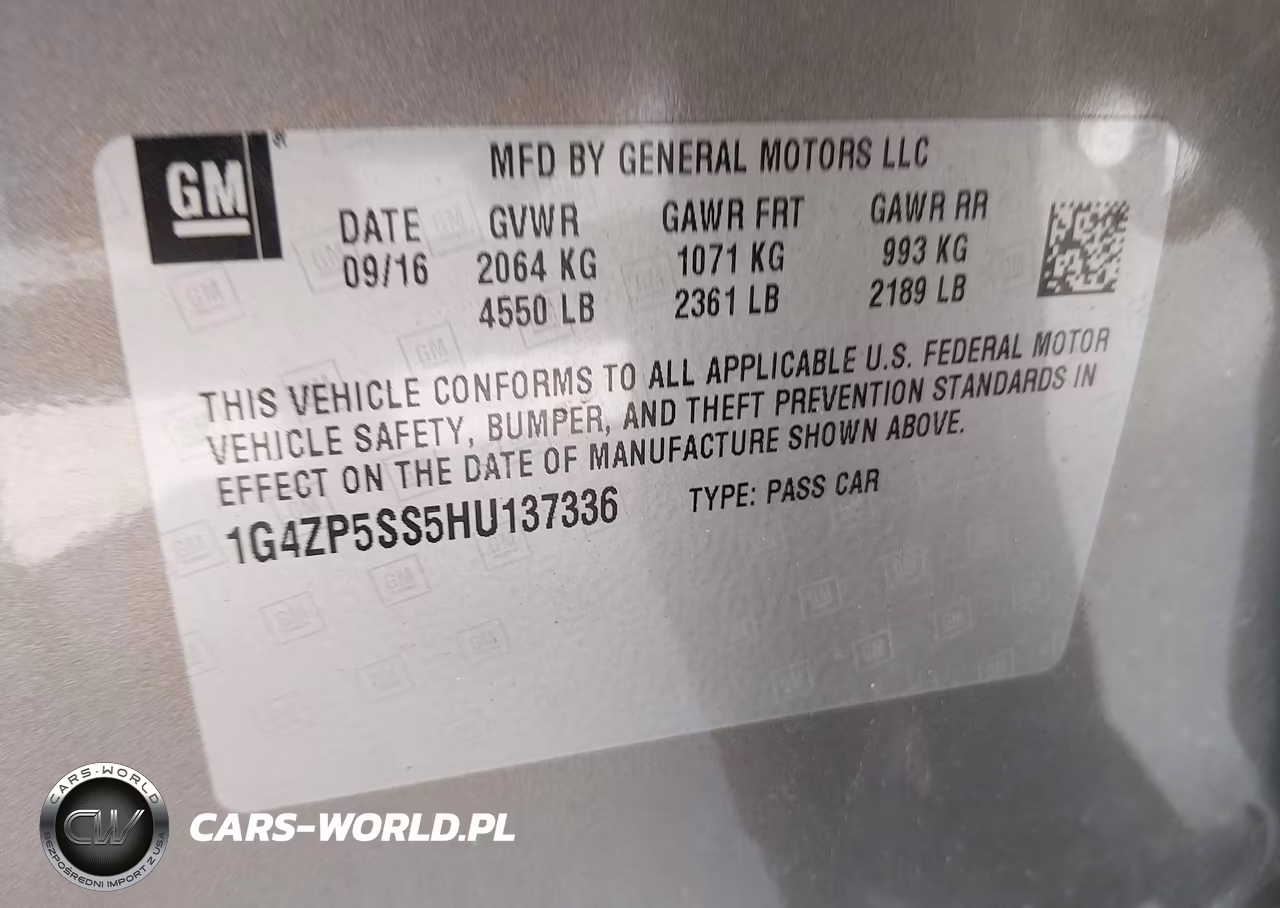 2017 Buick Lacrosse Essence VIN:1G4ZP5SS5HU137336 - 9