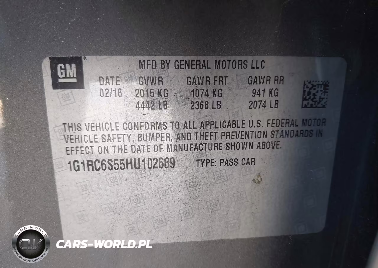 2017 Chevrolet Volt Lt VIN:1G1RC6S55HU102689 - 9