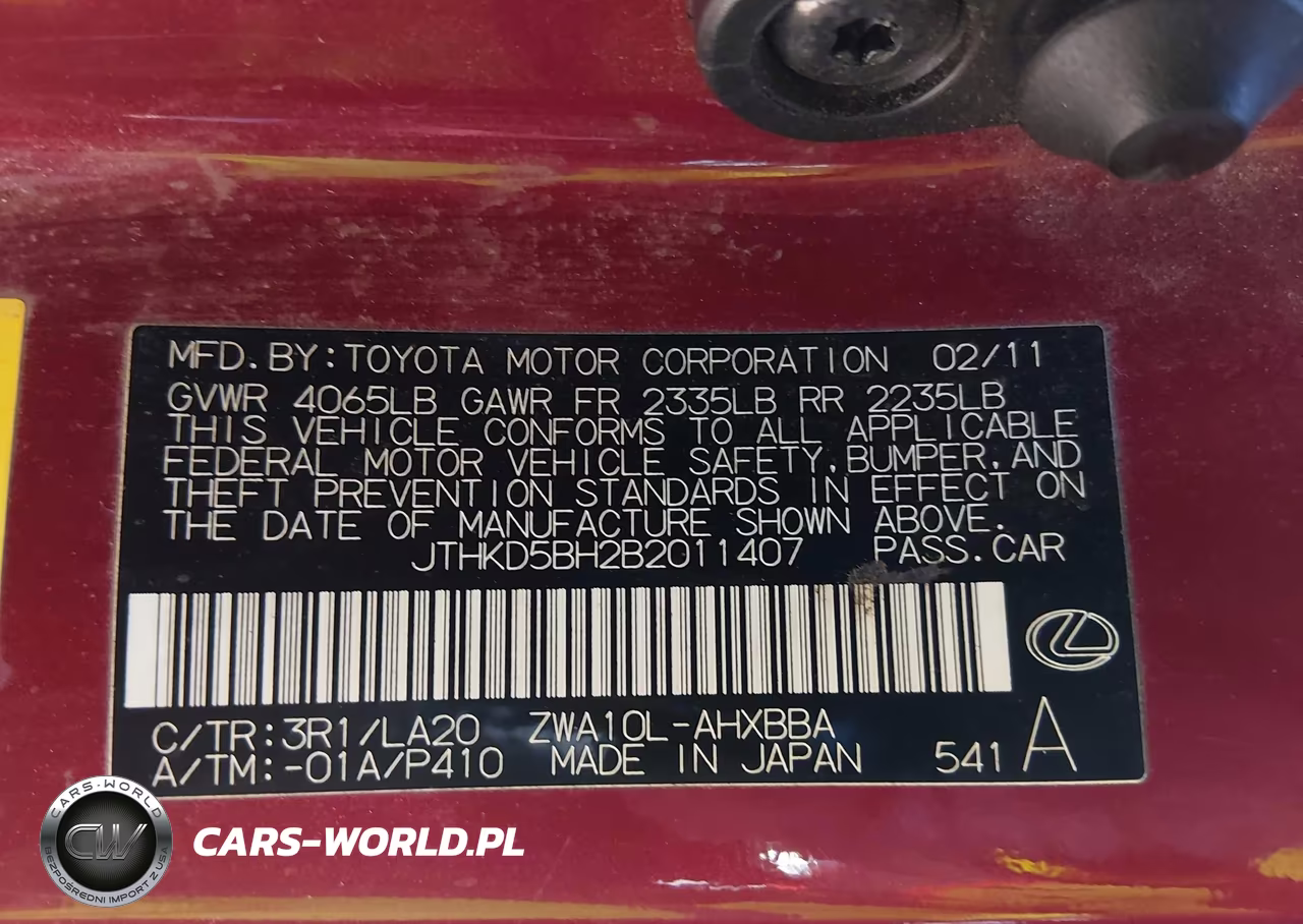 2011 Lexus Ct 200H Premium VIN:JTHKD5BH2B2011407 - 9