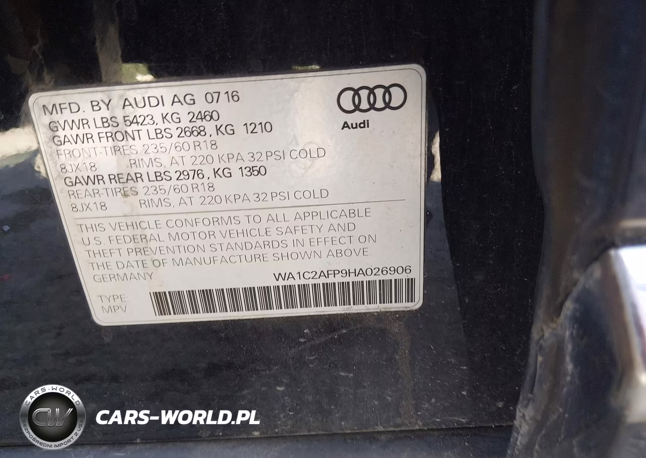 2017 Audi Q5 2.0T Premium VIN:WA1C2AFP9HA026906 - 9