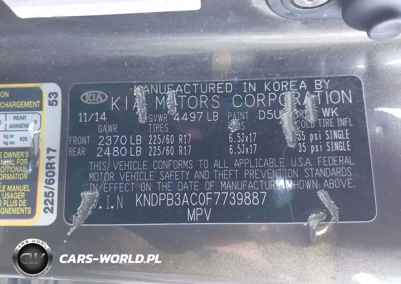 2015 Kia Sportage Lx VIN:KNDPB3AC0F7739887 - 9