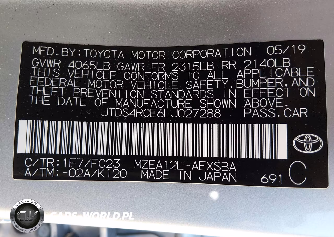 2020 Toyota Corolla Se VIN:JTDS4RCE6LJ027288 - 9