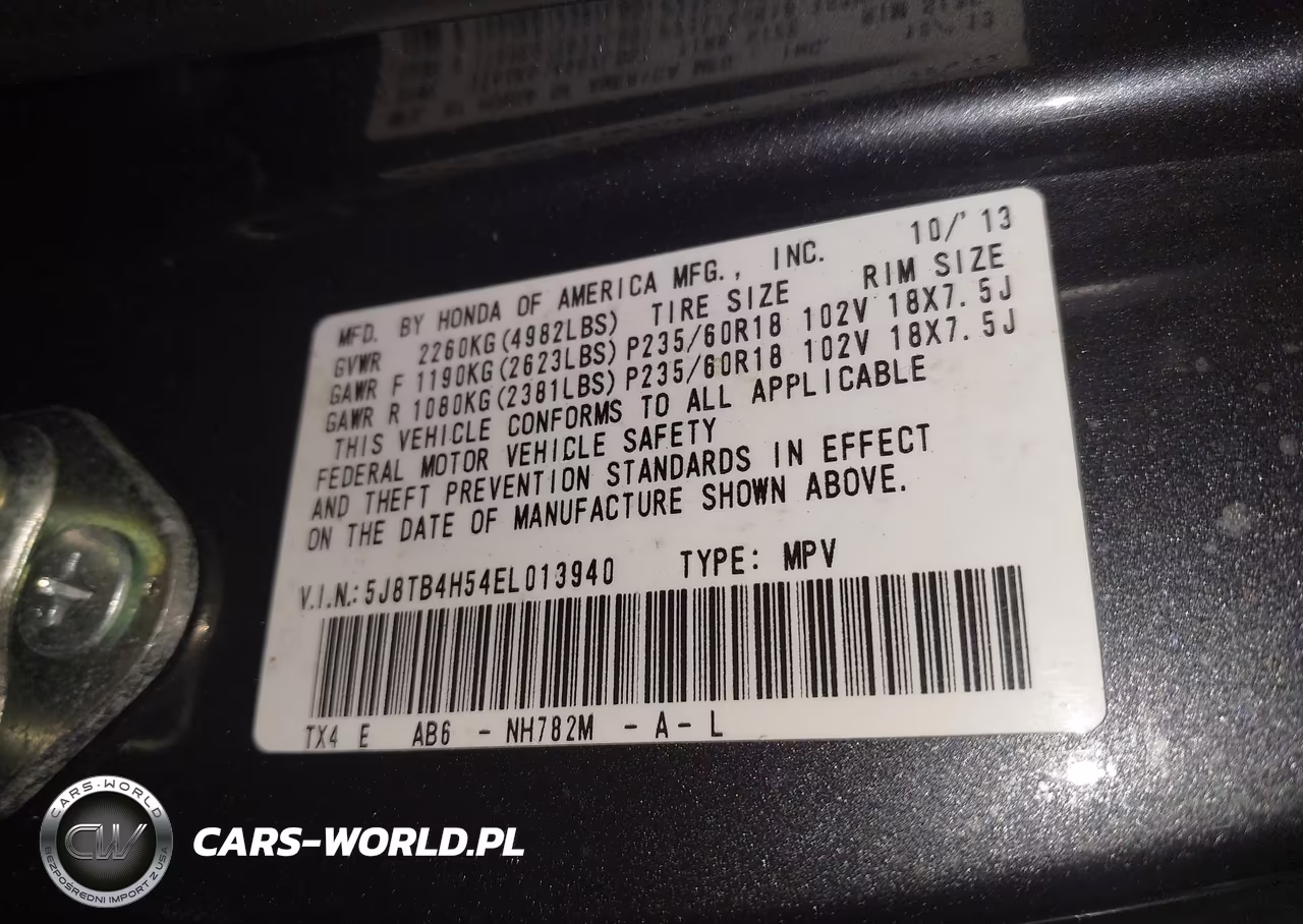 2014 Acura Rdx VIN:5J8TB4H54EL013940 - 9