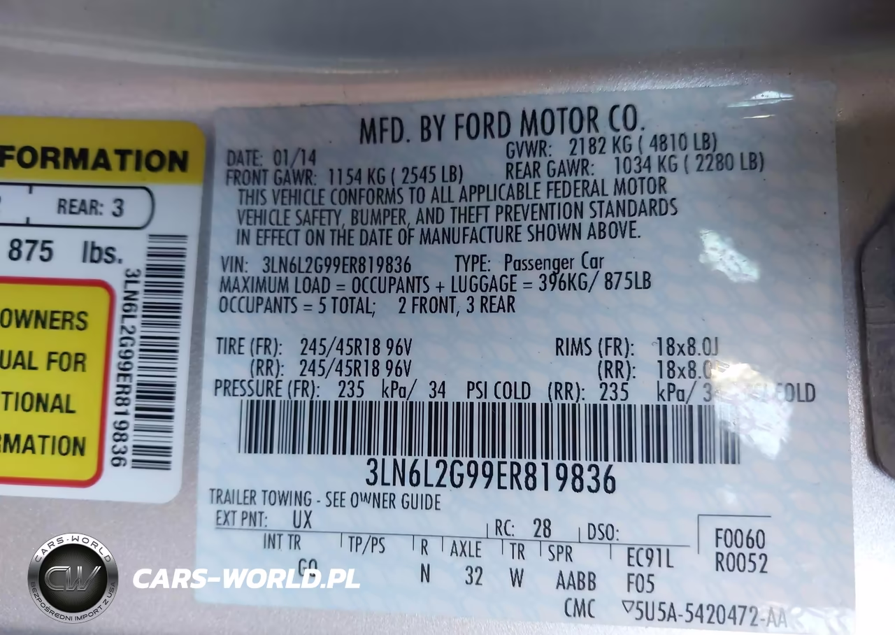2014 Lincoln Mkz VIN:3LN6L2G99ER819836 - 9