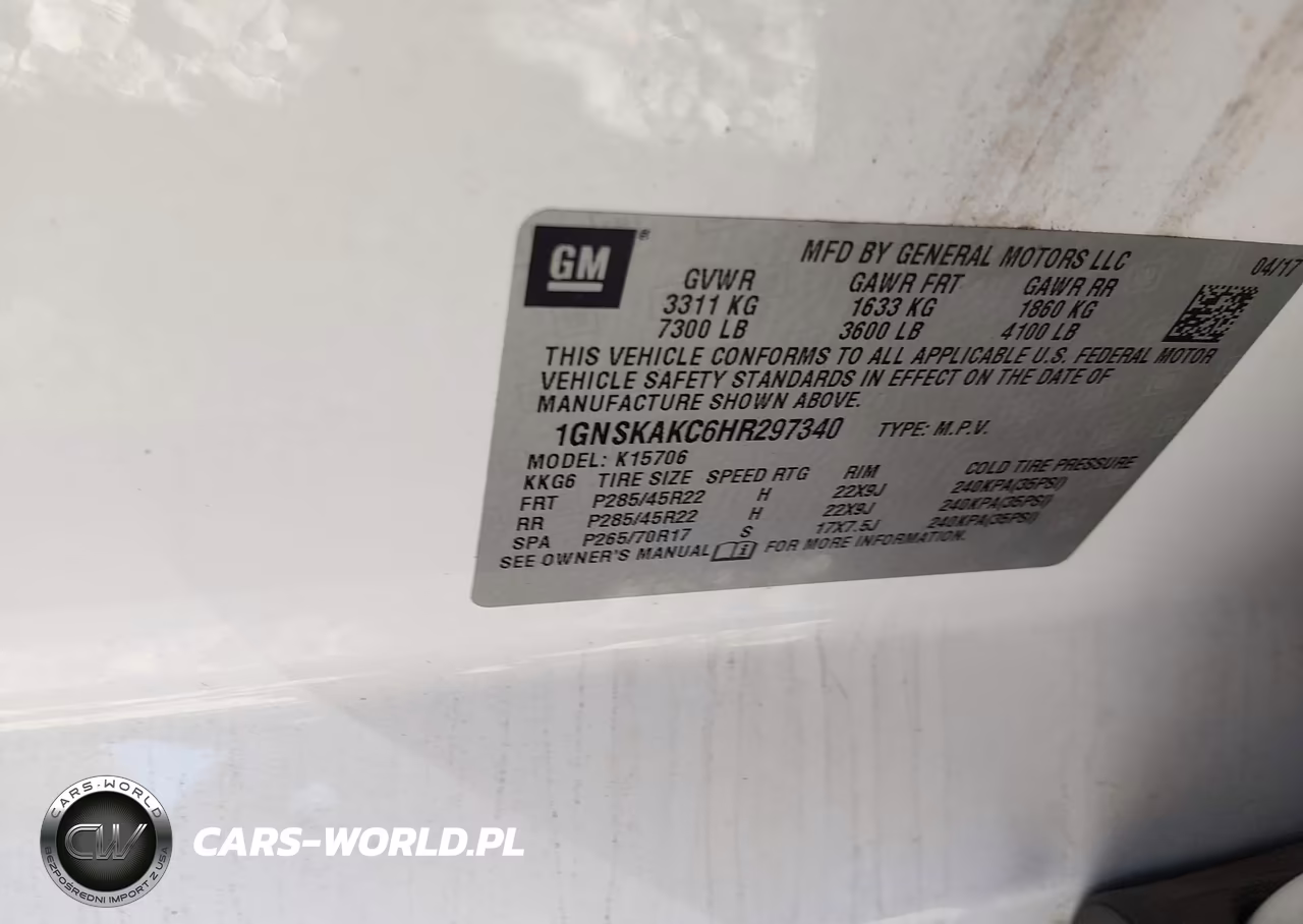 2017 Chevrolet Tahoe Ls VIN:1GNSKAKC6HR297340 - 9