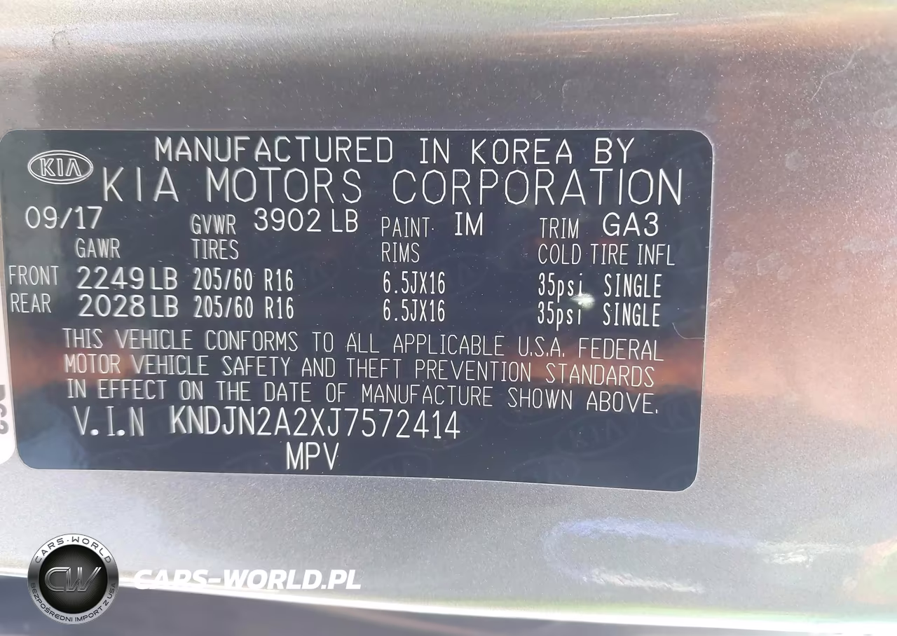 2018 Kia Soul VIN:KNDJN2A2XJ7572414 - 9