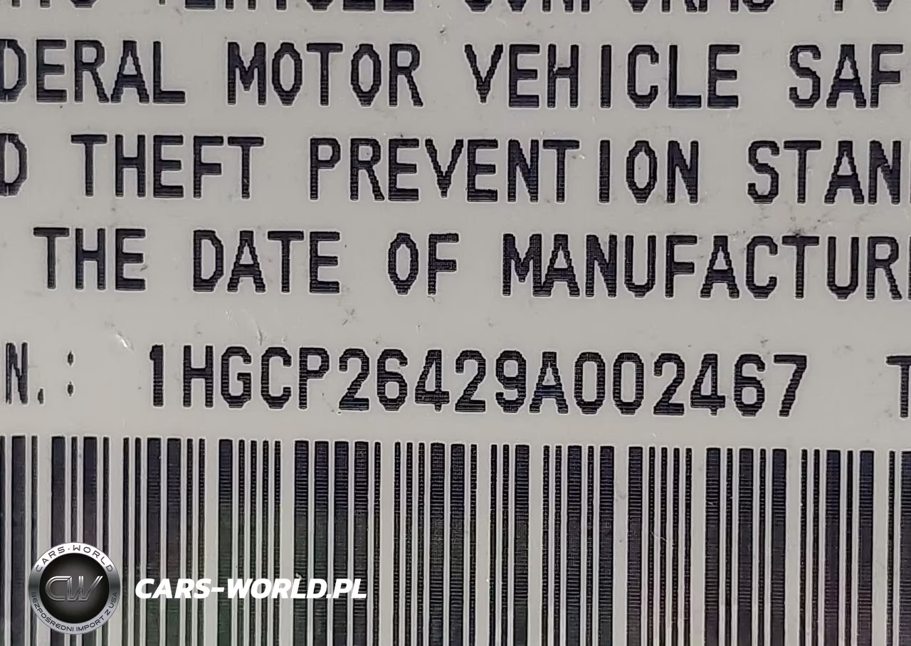 2009 Honda Accord 2.4 Lx-P VIN:1HGCP26429A002467 - 9