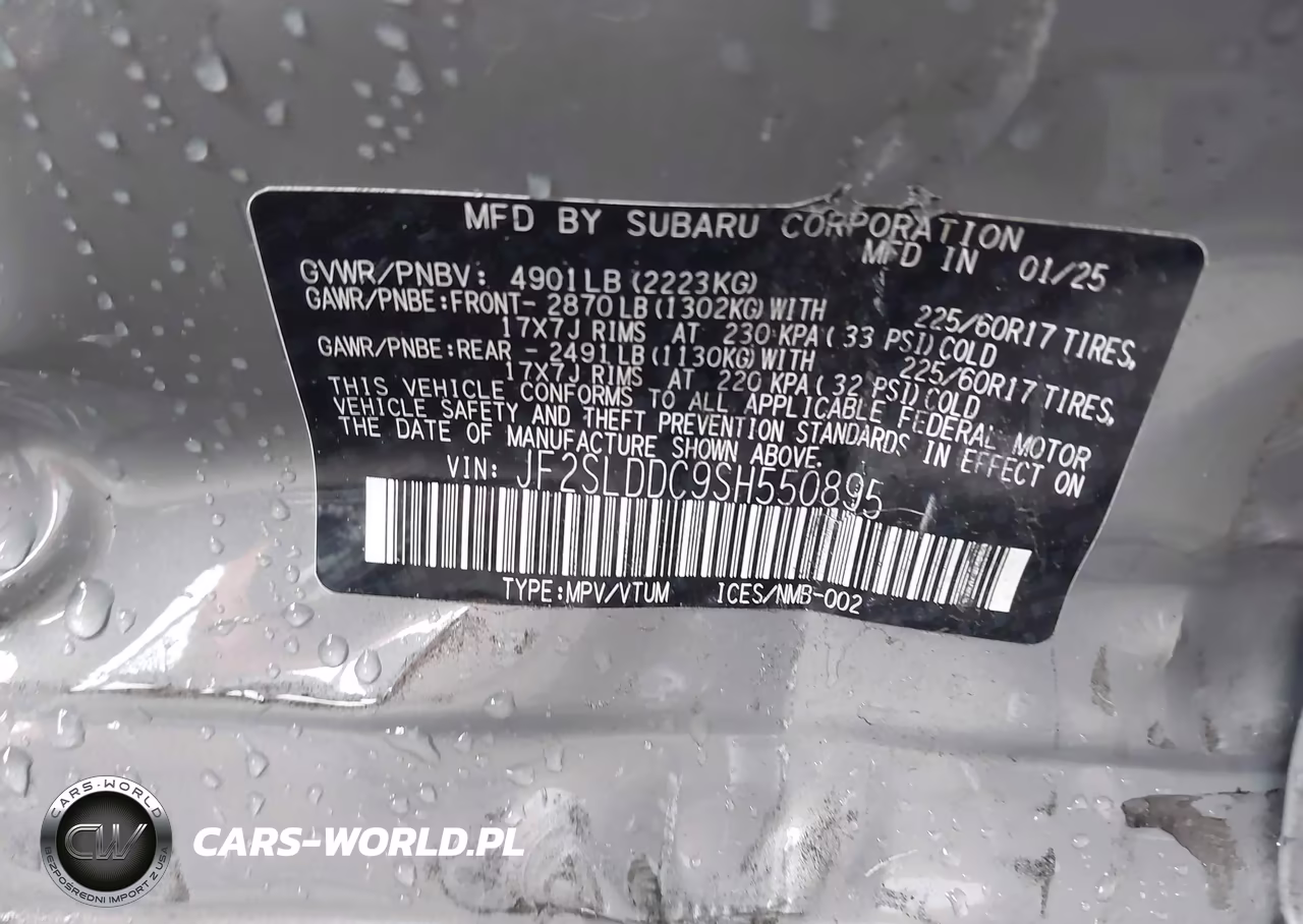 2025 Subaru Forester Premium VIN:JF2SLDDC9SH550895 - 9