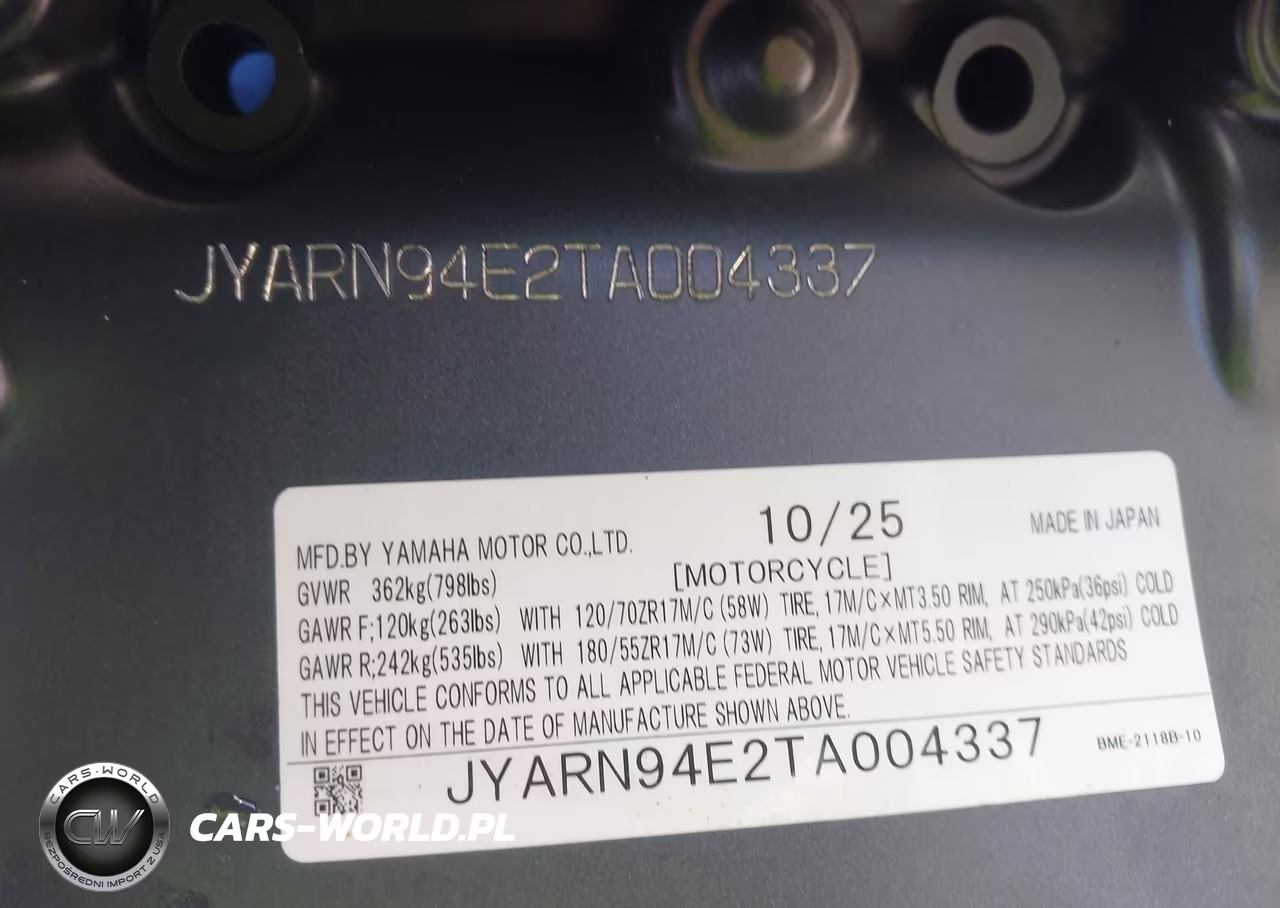 2026 Yamaha Mt09 VIN:JYARN94E2TA004337 - 10