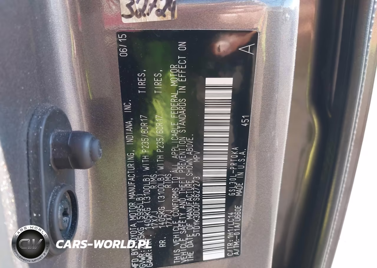 2015 Toyota Sienna Xle 8 Passenger VIN:5TDYK3DC0FS627273 - 9