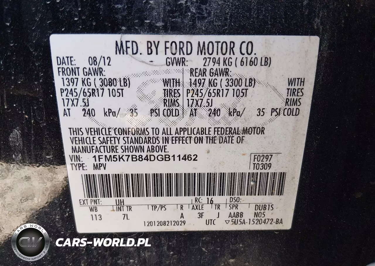 2013 Ford Explorer VIN:1FM5K7B84DGB11462 - 9