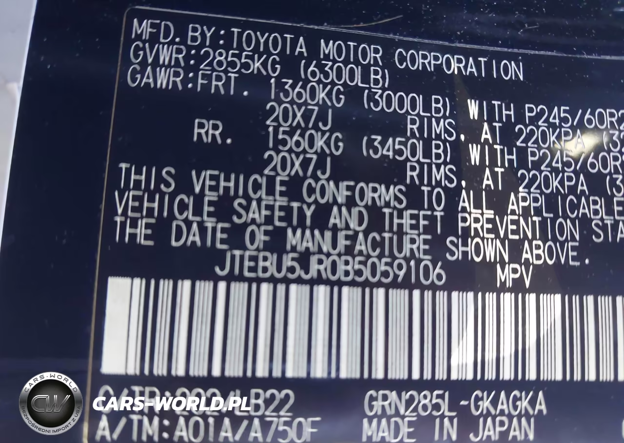 2011 Toyota 4Runner Limited V6 VIN:JTEBU5JR0B5059106 - 9