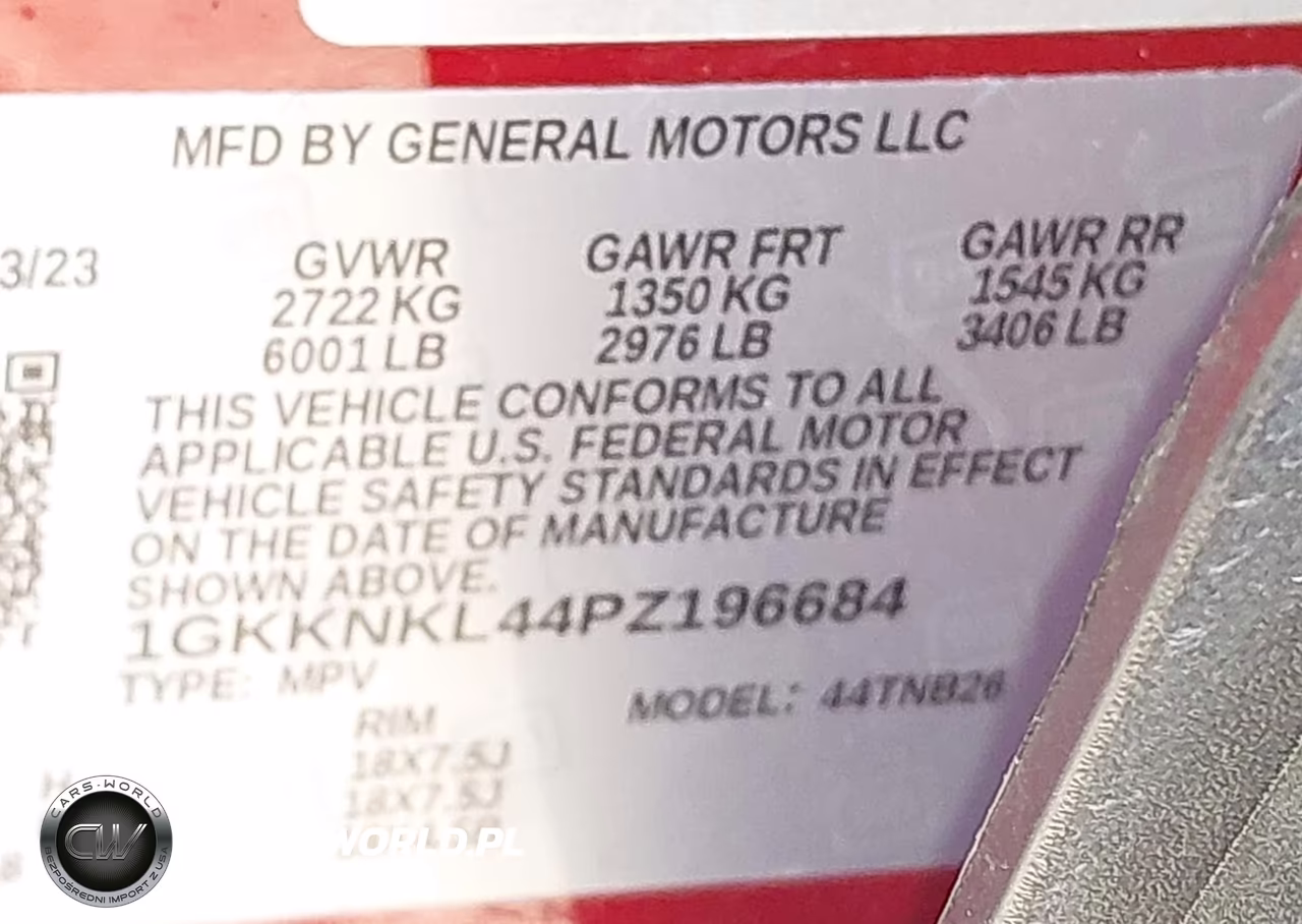 2023 GMC Acadia Fwd Sle VIN:1GKKNKL44PZ196684 - 9