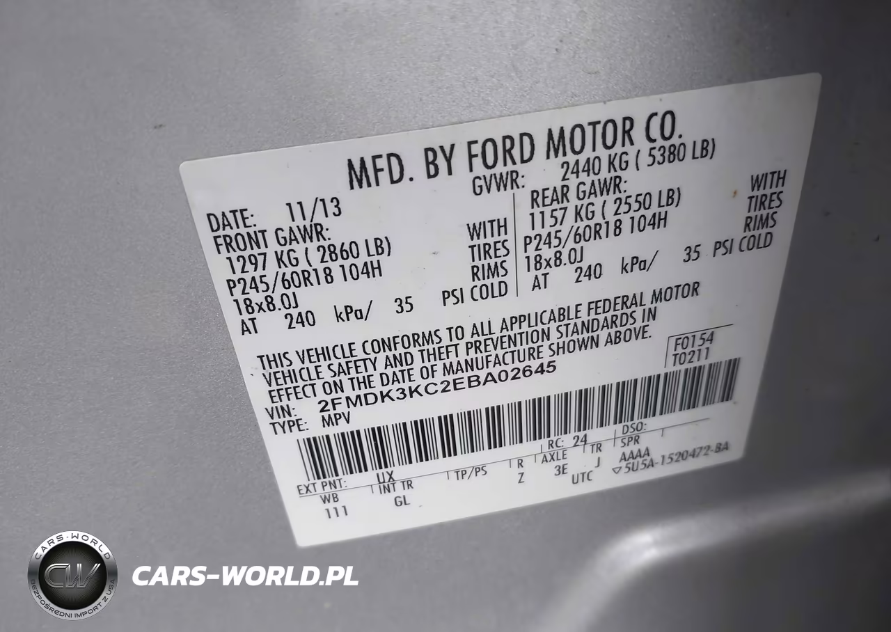 2014 Ford Edge Limited VIN:2FMDK3KC2EBA02645 - 9