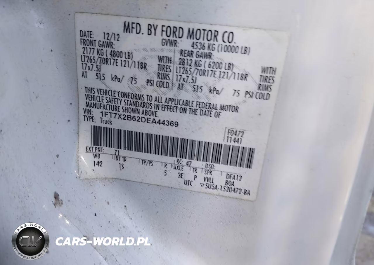2013 Ford F-250 Xl VIN:1FT7X2B62DEA44369 - 9