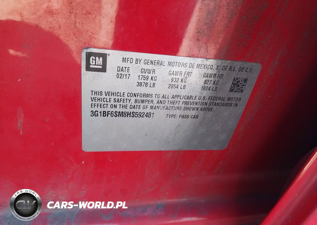 2017 Chevrolet Cruze Premier Auto VIN:3G1BF6SM8HS592481 - 9