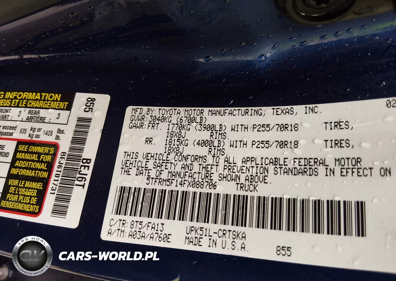 2015 Toyota Tundra Sr 4.6L V8 VIN:5TFRM5F14FX088706 - 9