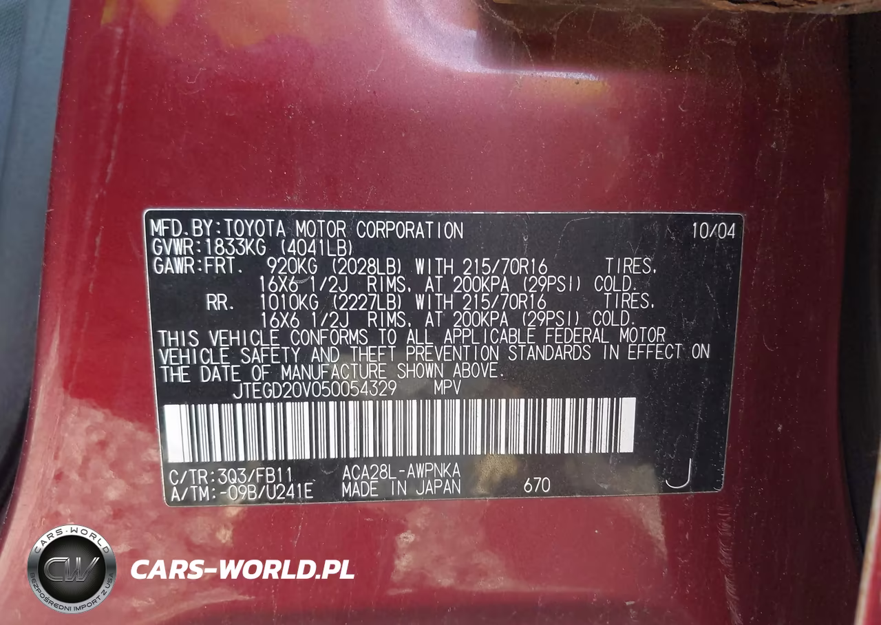 2005 Toyota Rav4 VIN:JTEGD20V050054329 - 9