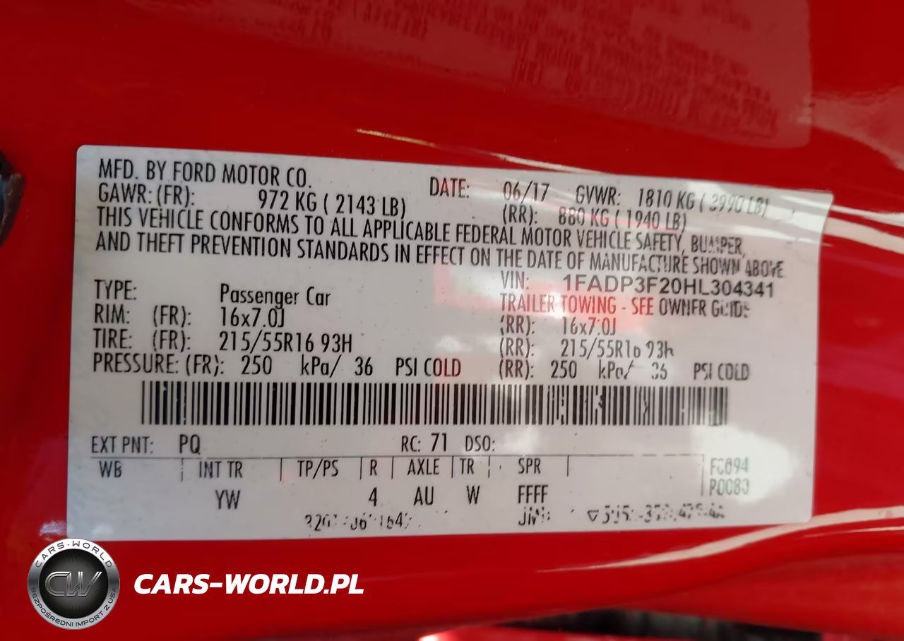 2017 Ford Focus Se VIN:1FADP3F20HL304341 - 9