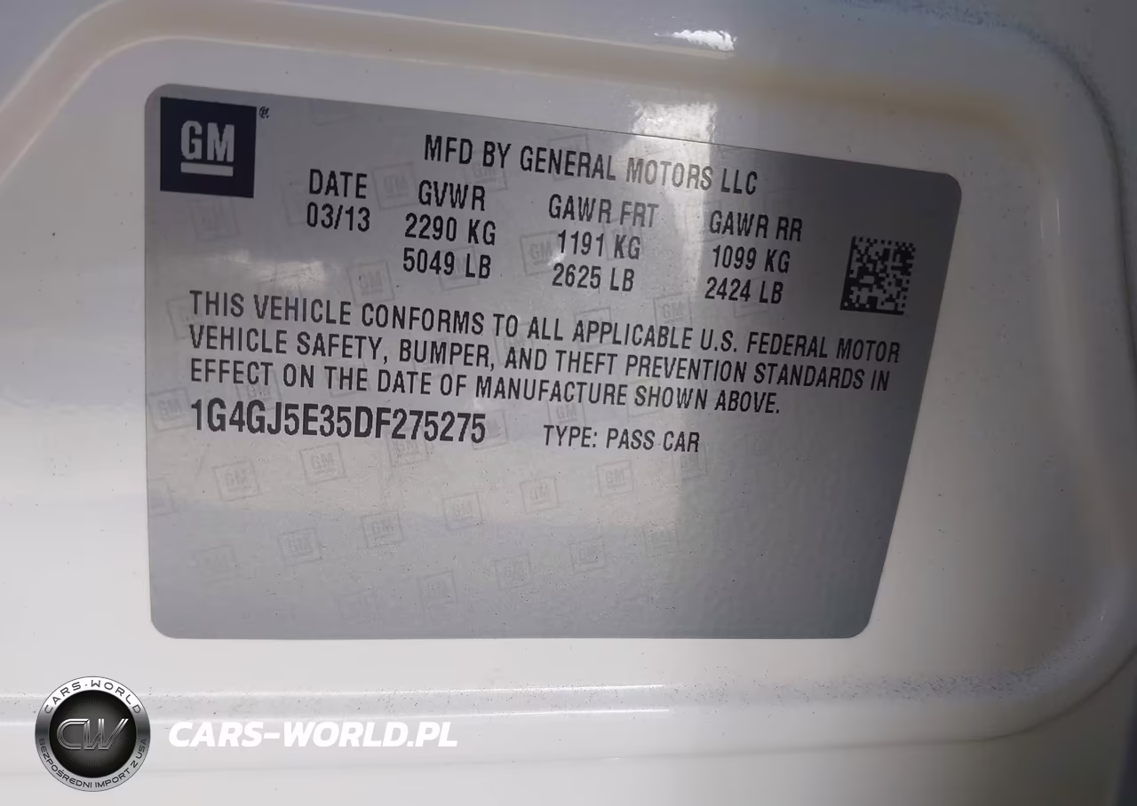 2013 Buick Lacrosse Touring Group VIN:1G4GJ5E35DF275275 - 9