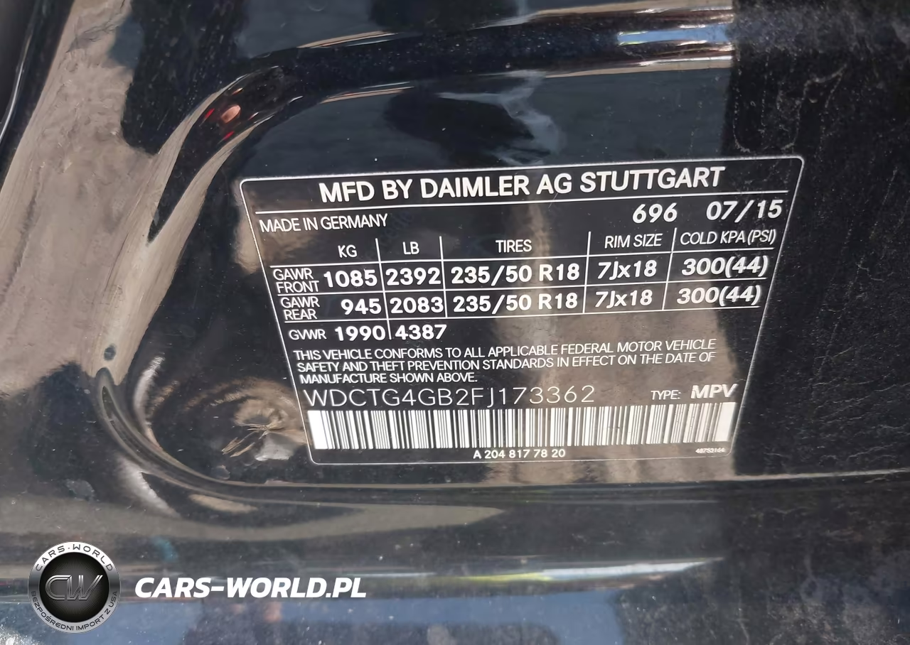 2015 Mercedes-Benz Gla 250 4Matic VIN:WDCTG4GB2FJ173362 - 9