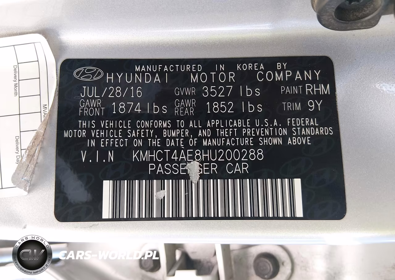 2017 Hyundai Accent Se VIN:KMHCT4AE8HU200288 - 9