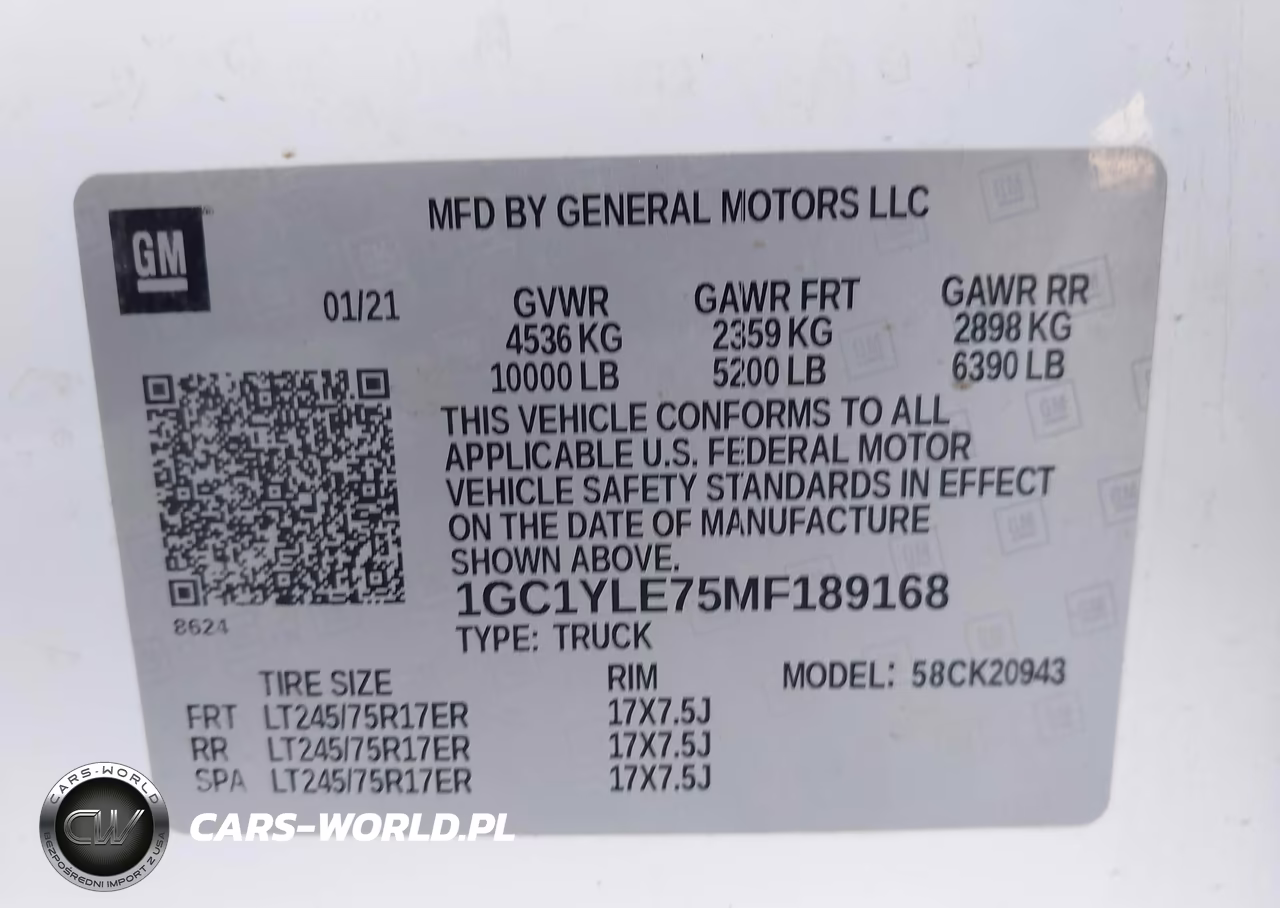 2021 Chevrolet Silverado 2500Hd 4Wd Long Bed Wt VIN:1GC1YLE75MF189168 - 9