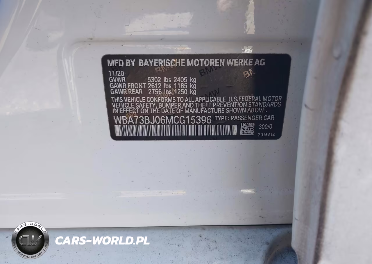 2021 BMW 540I xDrive VIN:WBA73BJ06MCG15396 - 9