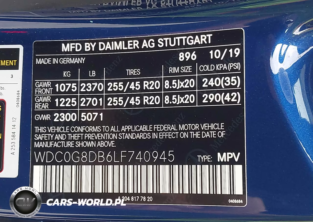 2020 Mercedes-Benz Glc 300 VIN:WDC0G8DB6LF740945 - 9