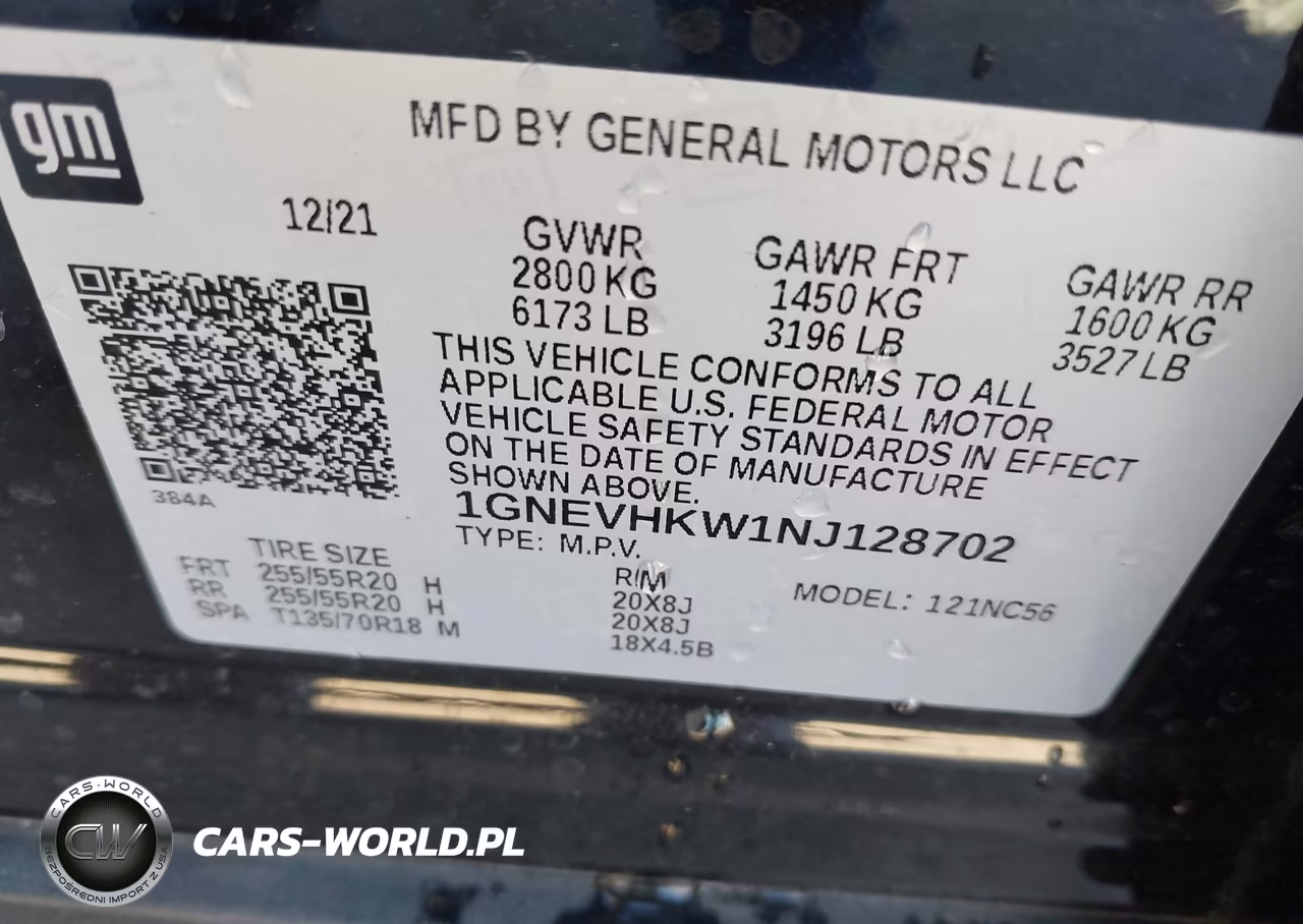 2022 Chevrolet Traverse Awd Lt Leather VIN:1GNEVHKW1NJ128702 - 9