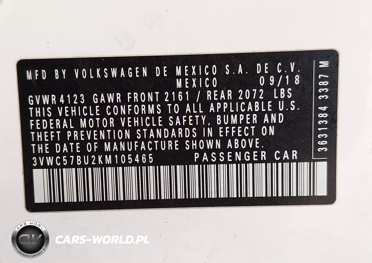 2019 Volkswagen Jetta 1.4T R-Line-1.4T S-1.4T Se VIN:3VWC57BU2KM105465 - 9