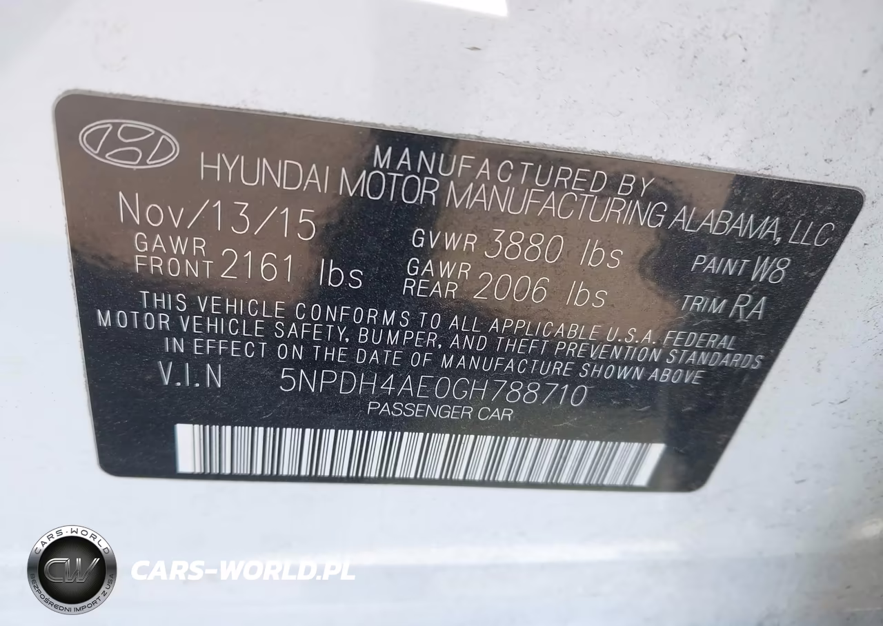 2016 Hyundai Elantra Se VIN:5NPDH4AE0GH788710 - 9
