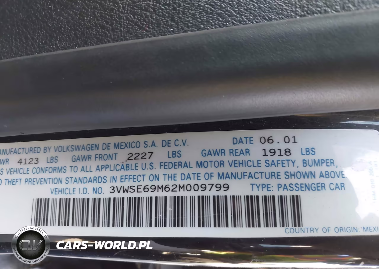 2002 Volkswagen Jetta Gls 1.8L VIN:3VWSE69M62M009799 - 9