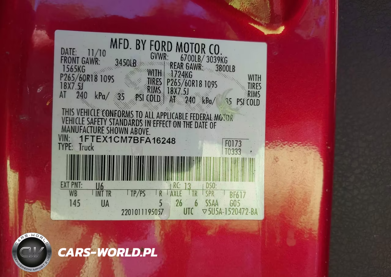 2011 Ford F-150 Xlt VIN:1FTEX1CM7BFA16248 - 9