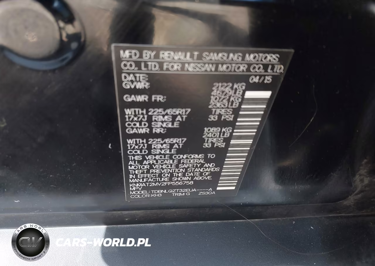 2015 Nissan Rogue Sv VIN:KNMAT2MV2FP556758 - 9
