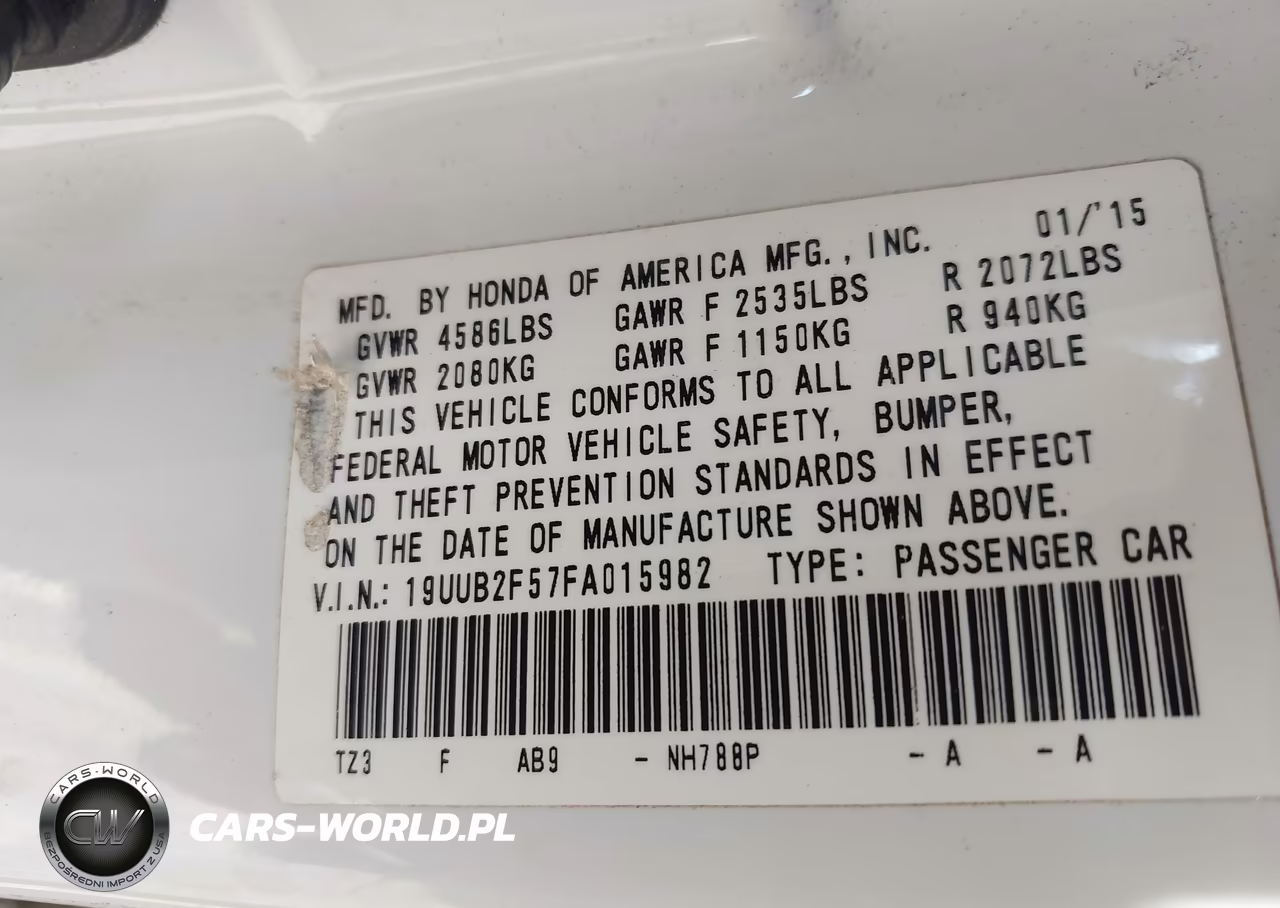 2015 Acura Tlx V6 Tech VIN:19UUB2F57FA015982 - 9