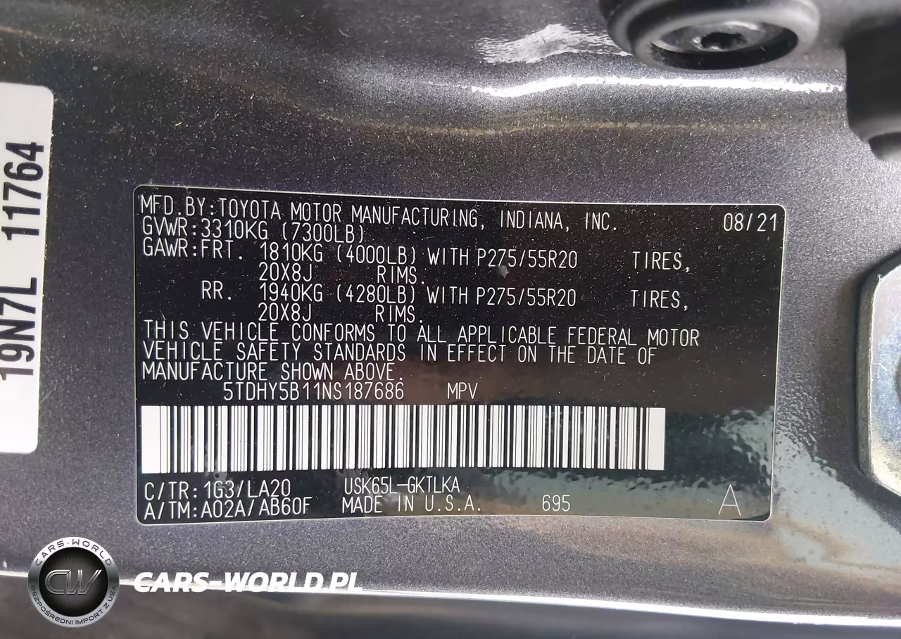 2022 Toyota Sequoia Nightshade Special Edition VIN:5TDHY5B11NS187686 - 9